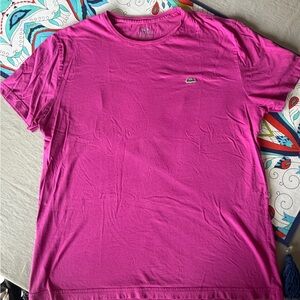 Lacoste Men's Vibrant Pink Tee